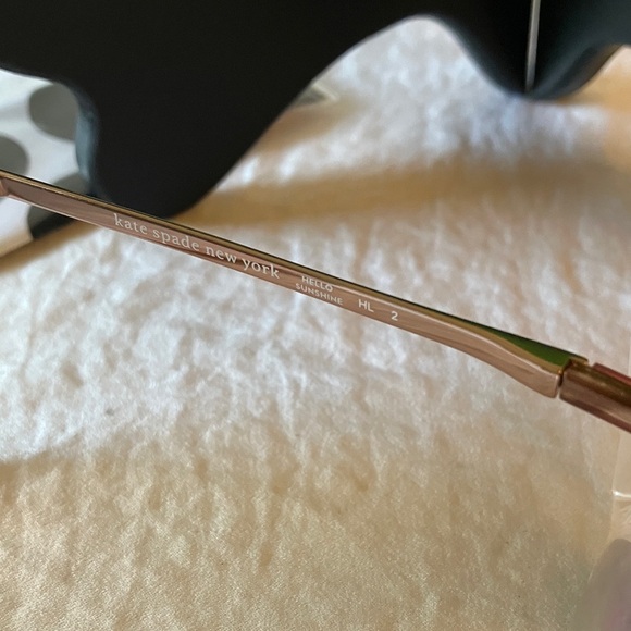 Kate Spade: Brown Wired Sunglasses- Green Case with cleaning cloth - Picture 8 of 16